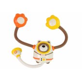 LeanToys kosmonauto meškiuko maudymosi vandens žaislas, maitinamas baterijomis, dušas