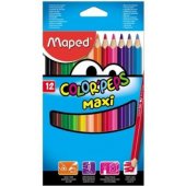 Maped Colorpeps maxi trikampiai kreidelės, 12 spalvų MAPED