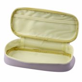 Vaikiškas mokyklinis penalas su triušiukais, talpus, violetinis, 24 cm