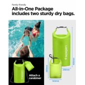 Aqua Shield WaterProof Dry Bag 20L + 2L A630 green
