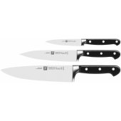 Set with knives, 3 pcs. (paring 10cm, slicing 16cm and chefs 20cm)