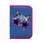 00139125 Crazy Cat, 21 cm x 17 cm, Blue/ Pink