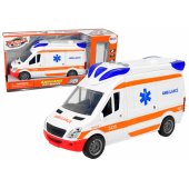 Interaktyvus greitosios pagalbos automobilis + neštuvai, šviesos ir garso efektai! Atidaromas