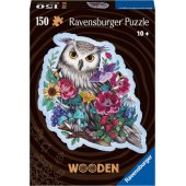 Ravensburger medinė dėlionė Mysterious Owl (150 dalių)