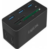 UA0370 USB-C 10 viename, juodas