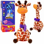 Interactive Plush Giraffe – Dances, Sings, and Repeats – Brown, 30 cm