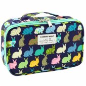 School Pencil Case Organizer Roomy Additional Pocket Navy Blue 21.5cm