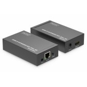 AV adapteris HDMI RJ45 FHD 60Hz juodas