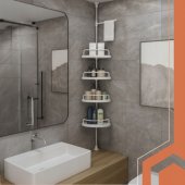 Shelf 240-310x33,5 x 21,5cm White