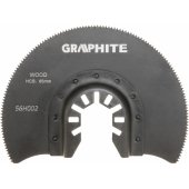 Graphite HCS semi-circular disc for wood 85mm (56H002)