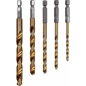 Wiertło Yato do metalu tytanowe sześciokątne 4 5 6 10 8mm zestaw (YT-4