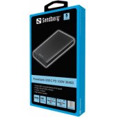 "Powerbank USB-C PD 100W 38400" Black