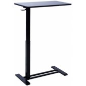 Desk ERGO with one leg 70x40xH66-106cm manual black