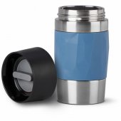 Emsa TRAVEL MUG Compact thermal mug (blue/ stainless steel, 0.3 liters,