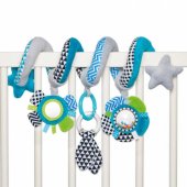 _7065291 CANPOL BABIES interactive crib/ pram toy Zig Zag, 68-063_blu