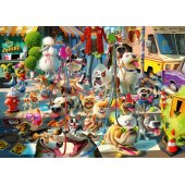_6820978 Ravensburger dėlionė 1000 pc Šunų vedžiotojas