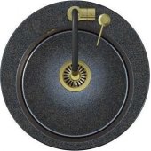 JAMES 210 (Ø51x20) Steingran Art Gold BlackPearl