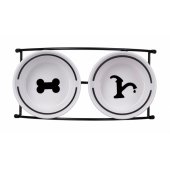 TRIXIE Dog Pet combination feeder & waterer