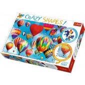 Trefl Crazy Shapes – 600 detalių dėlionė, spalvingi balionai