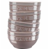 _856185 Set of 4 round bowls STAUB 40508-148-0 - ancient gray 14cm