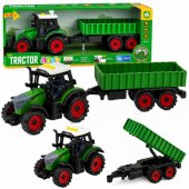 Farm Tractor with Agricultural Trailer Friction Drive Lights Sound 35c
