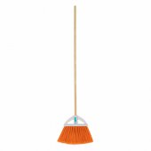 Universali šluota 27cm su PVC šereliais. Medinis kotas 120cm Klin