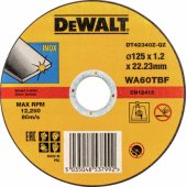 Dewalt nerūdijančiojo plieno pjovimo diskas 125x1.2x22.2 plokščias (DT4234