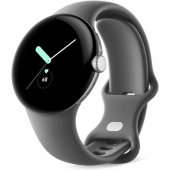 Pixel Watch LTE 41mm Polished Silver/ Sport Band Charcoal