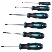 Makita atsuktuvų rinkinys E-10528, 6 vnt. (juodas/ mėlynas, ergonomiškas, gumin