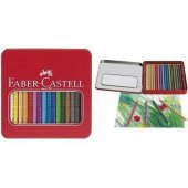Faber-Castell Jumbo Grip colored pencil, metal case of 16, set