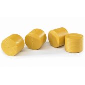4 round hay bales ochre