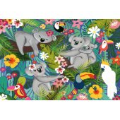 _6821025 Ravensburger dėlionė 2x24 vnt. koalos ir tinginiai