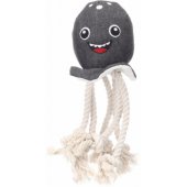 Flipper Octopus with rope Grey L 12x8.5x35.5cm