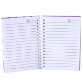 Holographic Shells Lined Notebook Purple A6 80 Sheets