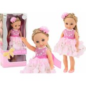 Doll Pink Dress Long Hair Hairpin Brush 38cm