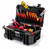 KNIPEX tool case "Robust26 Move" electrical, 22-piece, tool set black,