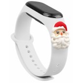 Xiaomi Mi Band 5/ 6 baltas Kalėdų Senelis