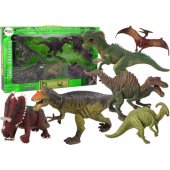 LeanToys Large Dinosaur Set 6 Piece Dinosaur Prehi Figure