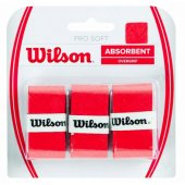 _6902832 Teniso raketės apvija Wilson Pro Soft Absorbent Overgrip raudona