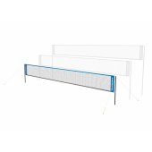Tinklinio ir badmintono tinklas su stulpais (76535)