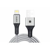 Cable QB-122 USB Lightning 1.5m Grey