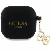 Silicone 4G Charm AirPods 4 cover black