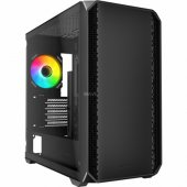 MK2 RGB tower case black tempered glass