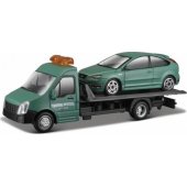 Bburago Street Fire Transport W Ford Focus St matinis 1:43