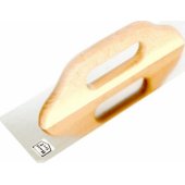 EPM nerūdijančiojo plieno lygi glaistyklė su medine rankena 580 x 130mm (E-323-6580)