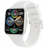 Proxima HR+ Silver Sport Band White