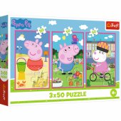 Dėlionė - 3x50 - Draugystės galia / Kiaulytė Pepa Mix 70% 34877