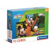 Dėlionė iš 12 kubelių DISNEY MICKEY MOUSE CLUBHOUSE Clementoni 41348