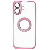 Glam dėklas iPhone 17, rožinis