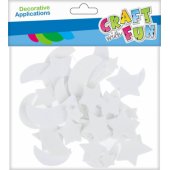 Craft with Fun CF OZDOBA DEK EVA GWIAZD FLUO SPRZYL 40ST 12/ 144